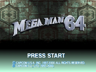 Mega Man 64 (USA) Title Screen